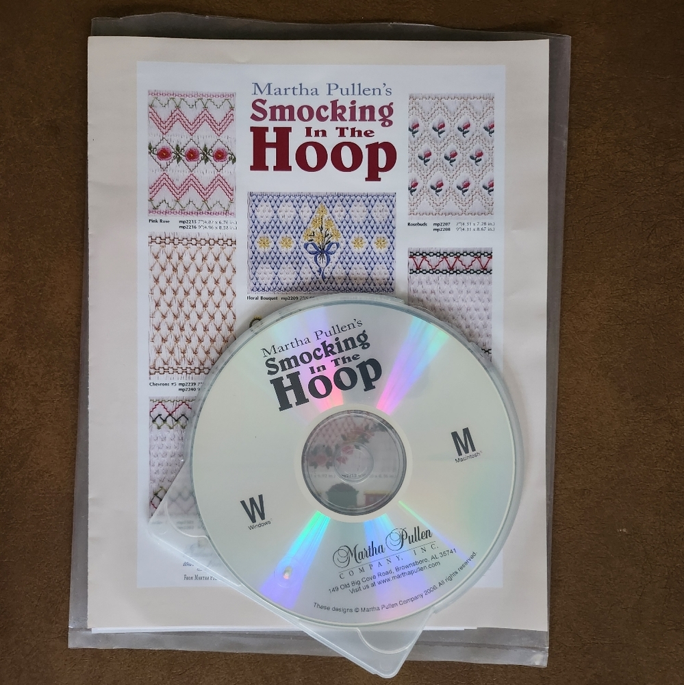 Martha Pullen's CD  Smocking in The Hoop